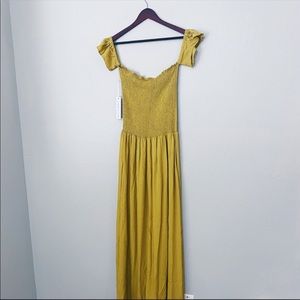 NWT young fabulous & broke Smocked Maxi Dress